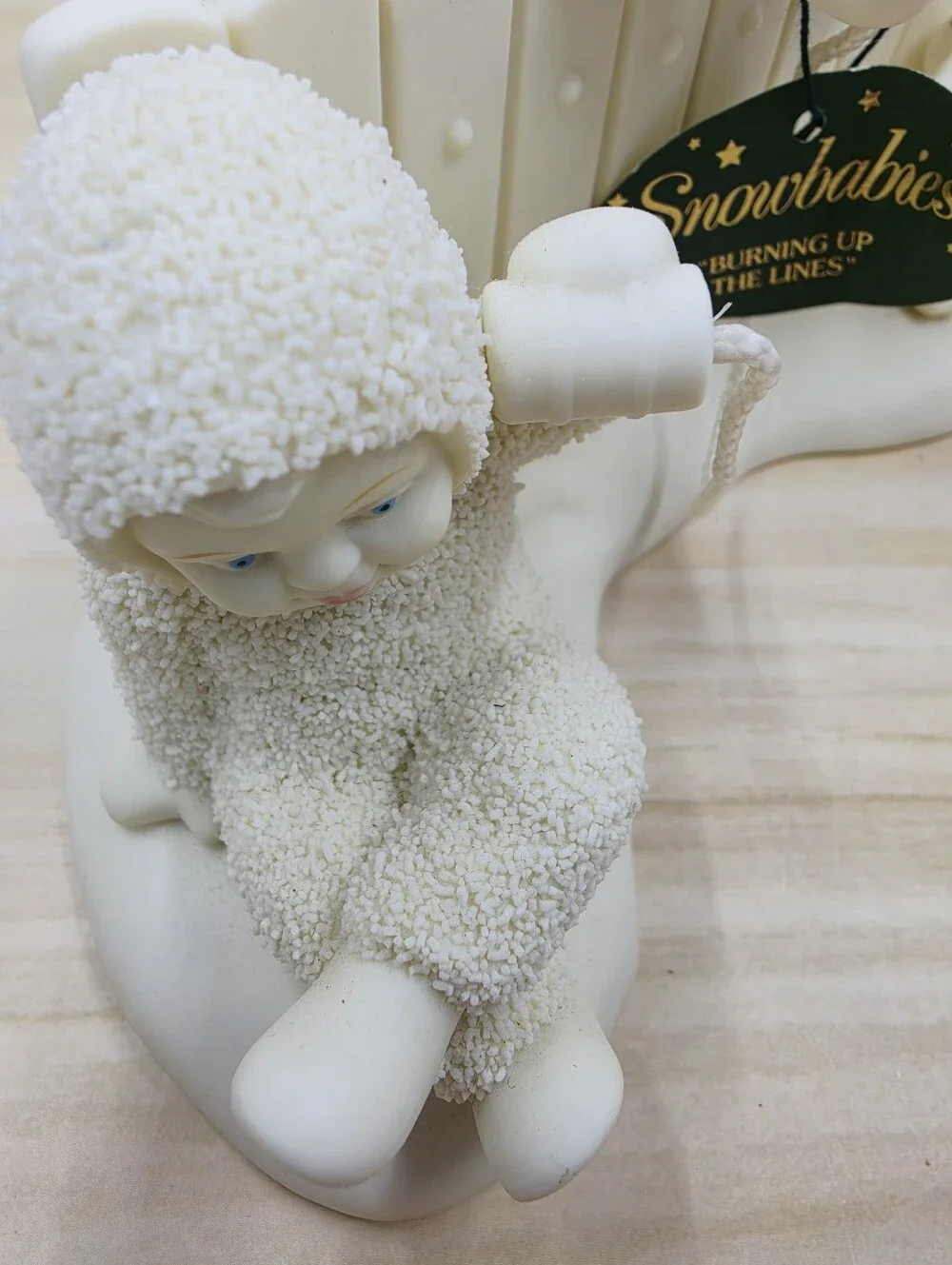 Department 56 Burning Up The Lines Snowbabies Bisque Porcelain Holiday Decor